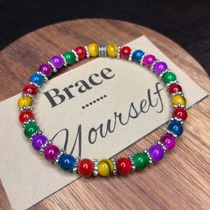 EDC Kandi Glass Bead Bracelet